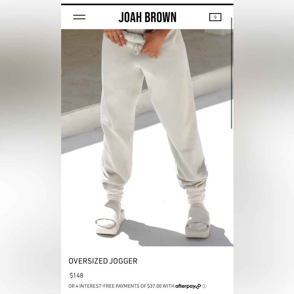 Joan Brown oversized joggers sweatpants